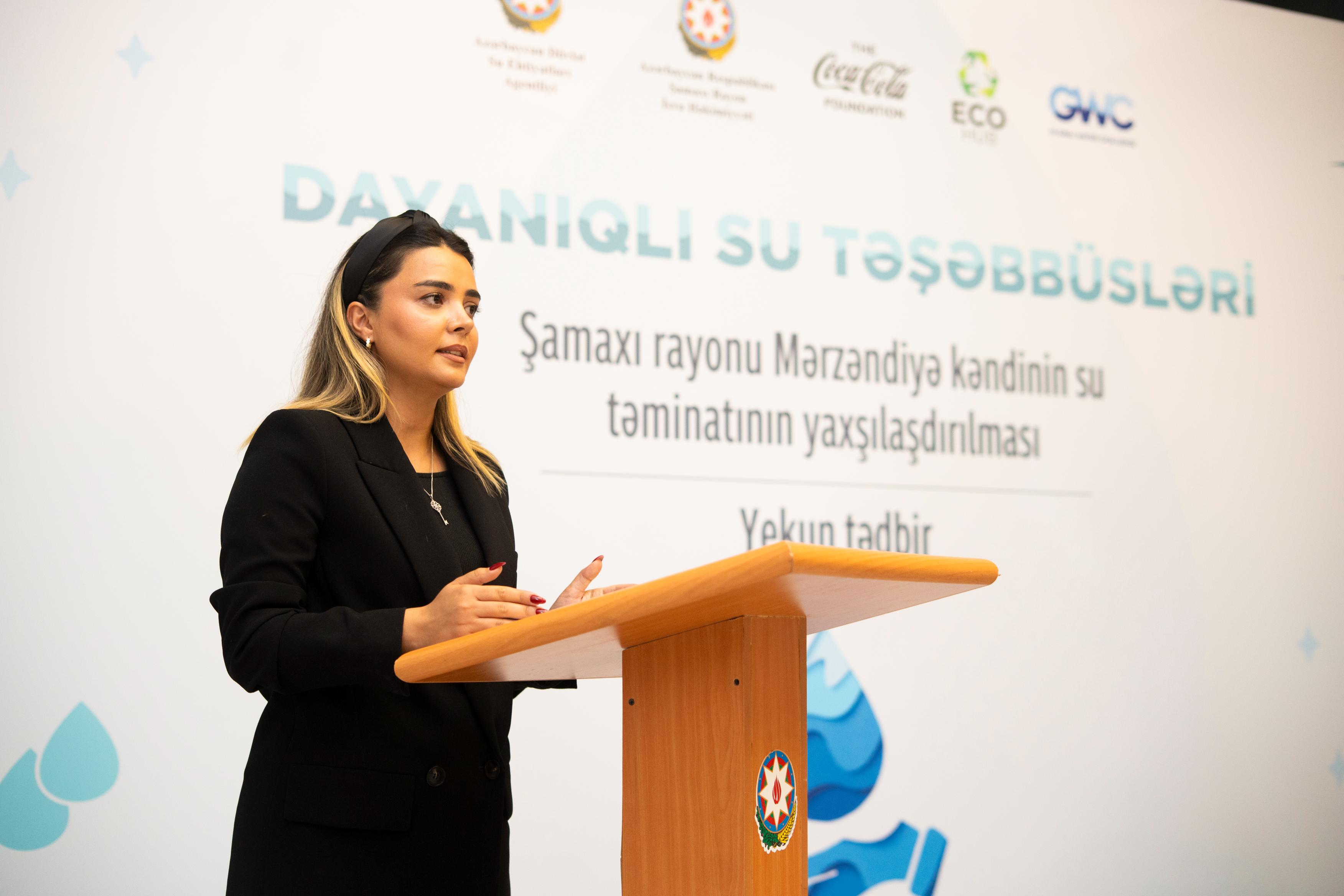 EcoHub-ın təşəbbüsü ilə Mərzəndiyə kəndində su layihəsi icra olundu (FOTO)